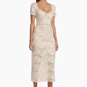 NWOT Self-Portrait Corded Lace & Diamante Midi-Dress